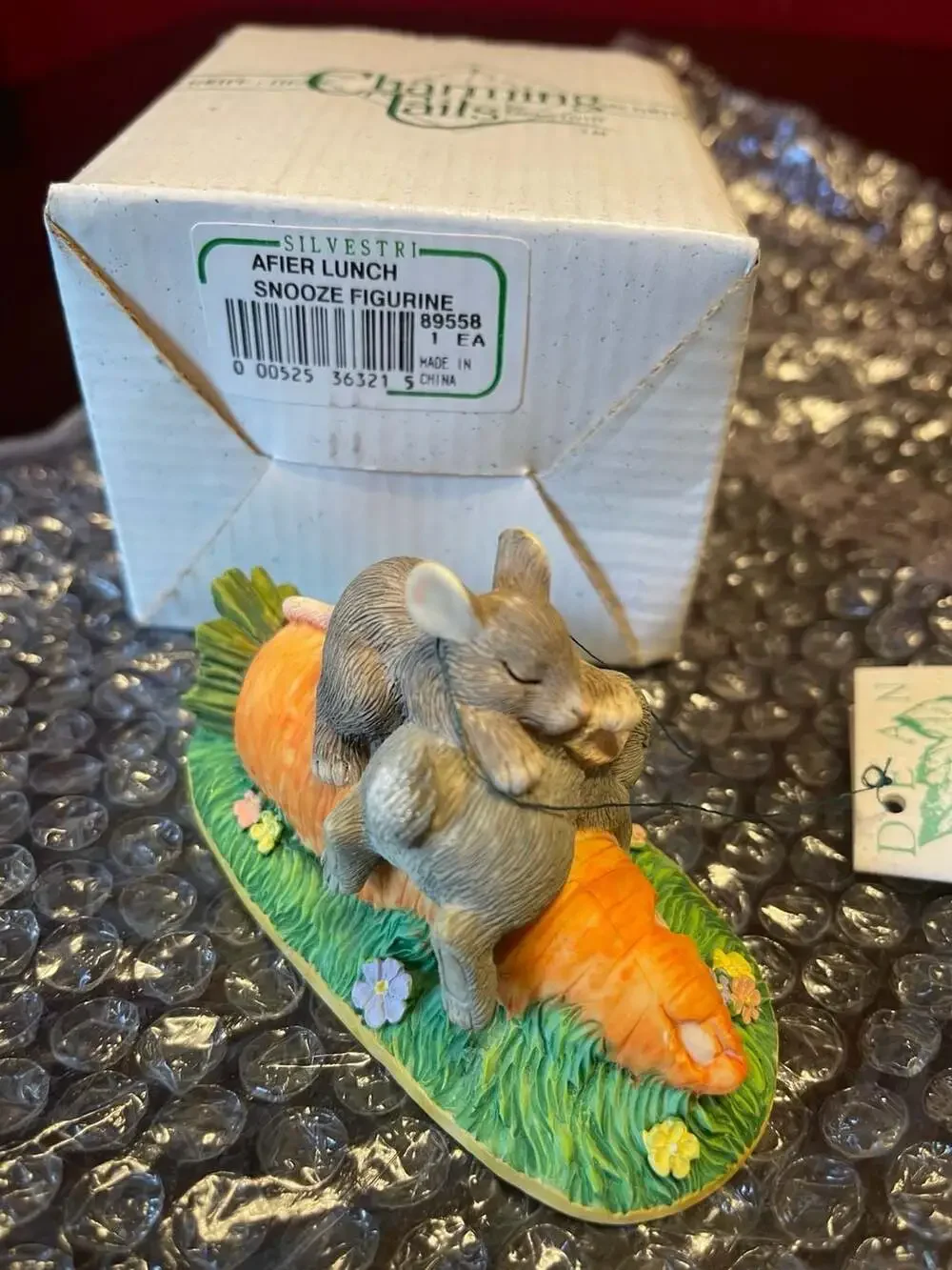 After Lunch Snooze - Vintage Figurine From Charming Tails Collection Handcrafted